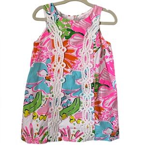 Lilly Pulitzer for Target vibrant tropical embroidered floral dress size 2T